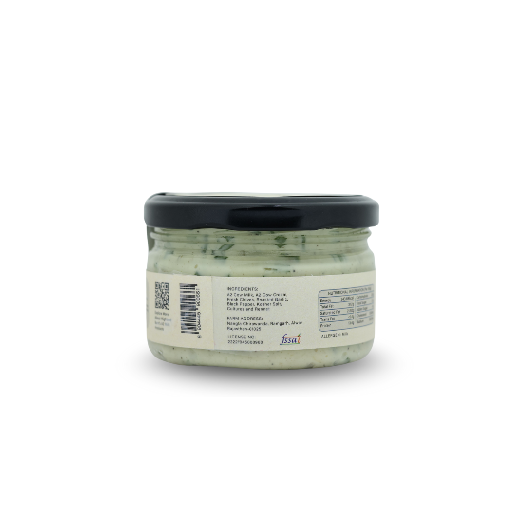 A2 Cream Cheese Chives & Roasted Garlic