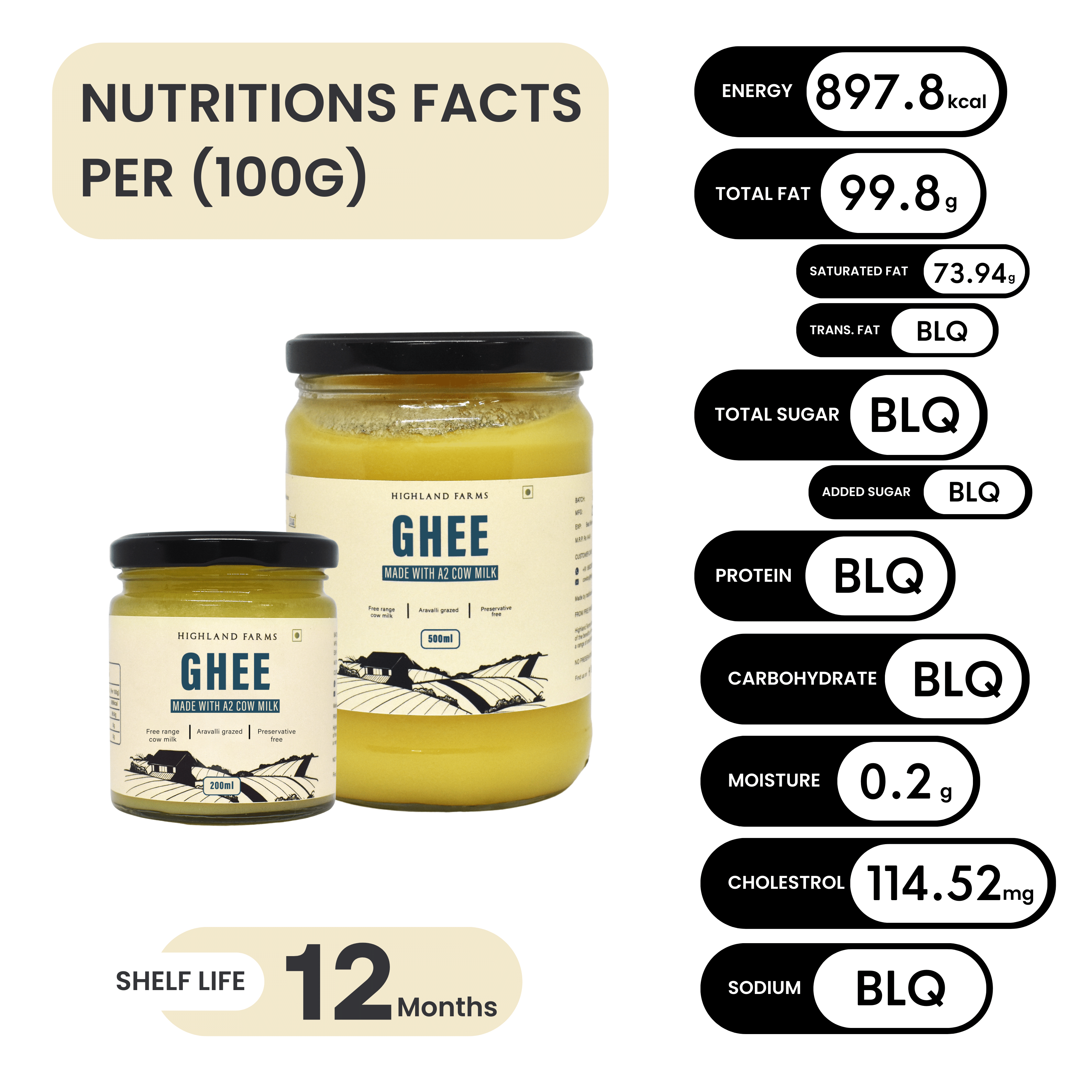 A2 Cow Milk Ghee