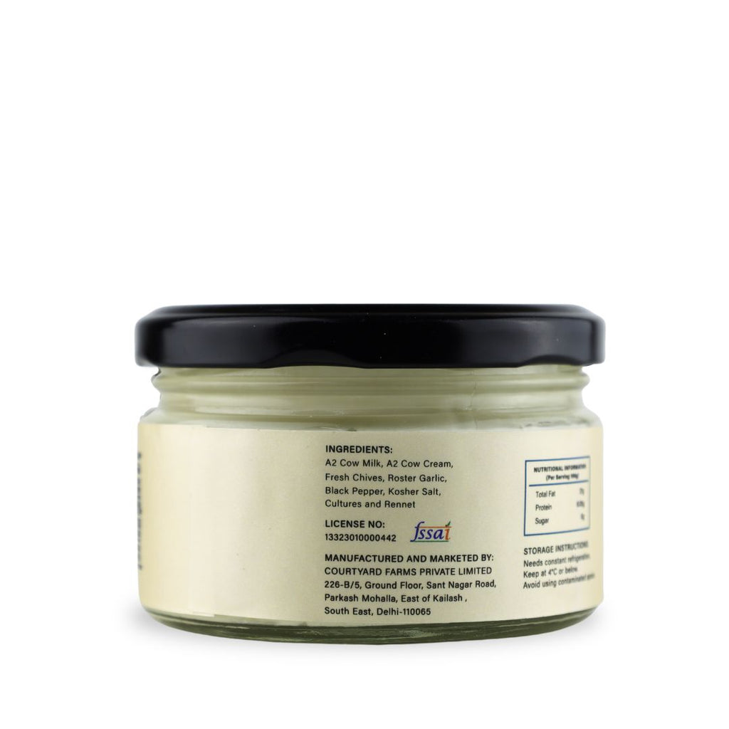 Cream Cheese - Chives & Roasted Garlic.