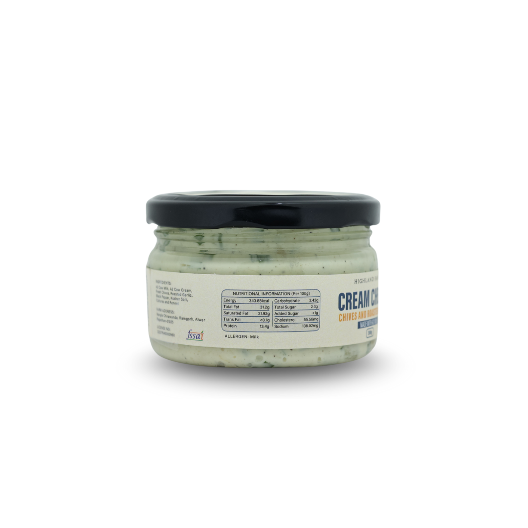 A2 Cream Cheese Chives & Roasted Garlic