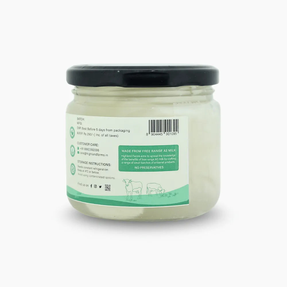 Jar of cream with made from free range A2 Milk 