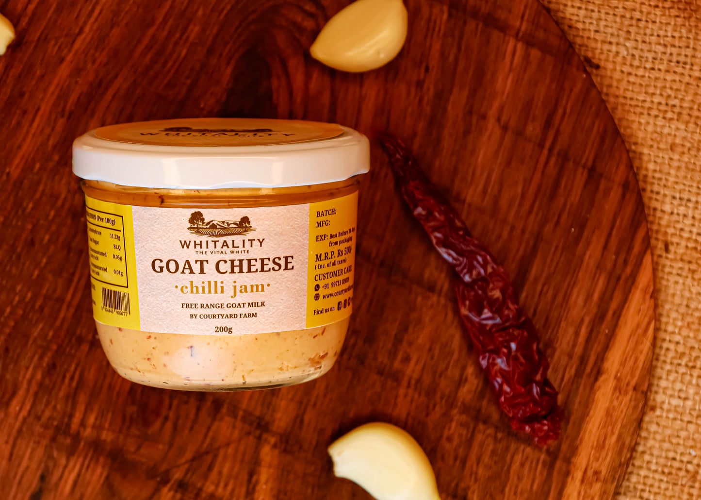 Goat Cheese with Chilli Jam