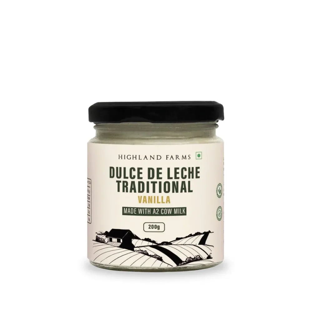 “benefits of A2 cow milk used in Highland Farms dulce de leche vanilla easier digestion rich in nutrients”

👉 Connects product with: