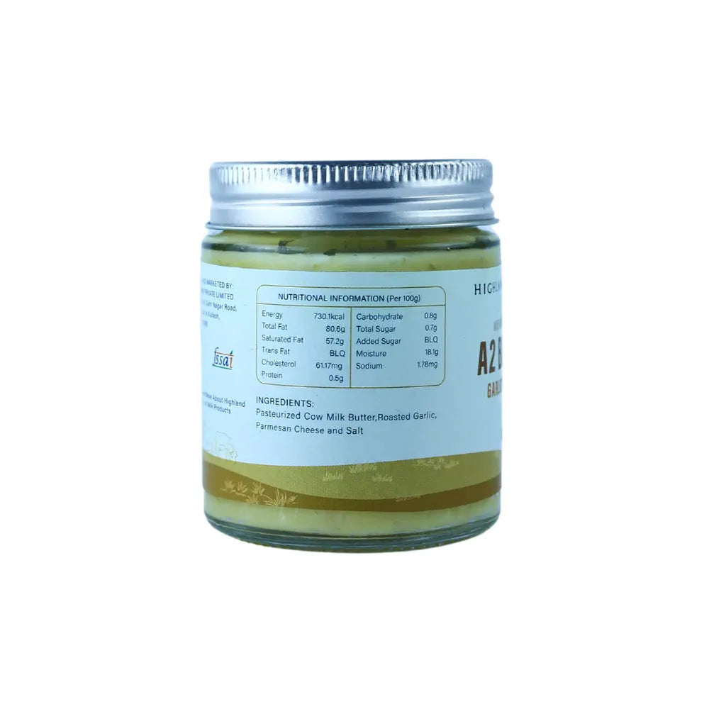 A2 butter garlic parmesan nutrition facts and ingredients roasted garlic parmesan Highland Farms butter