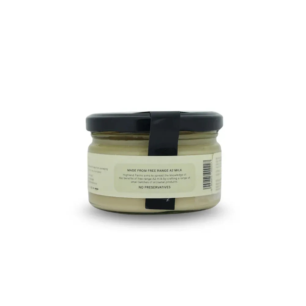A2 mishti doi jar with no preservatives label Highland Farms sweet curd probiotic dessert