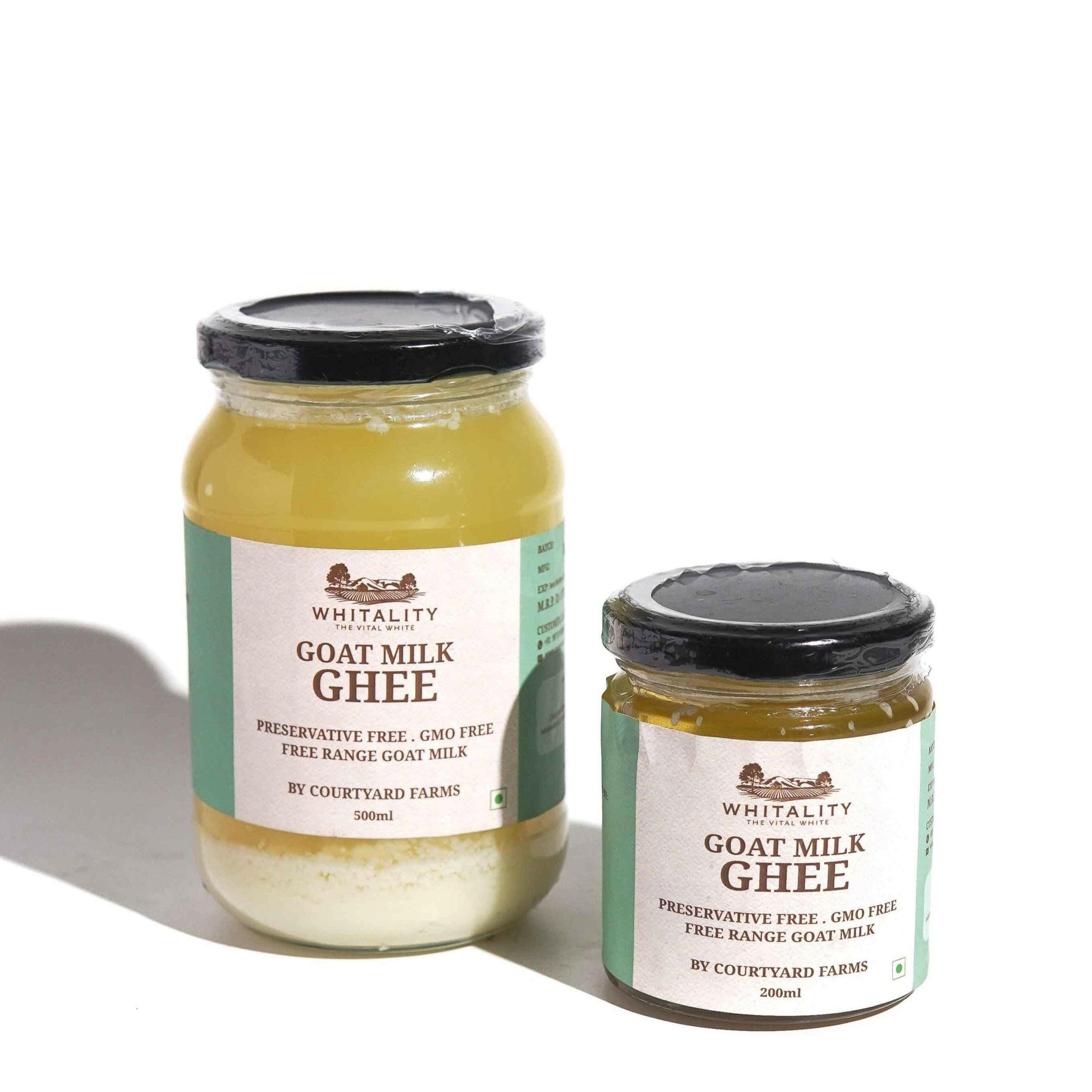 Range of goat milk ghee