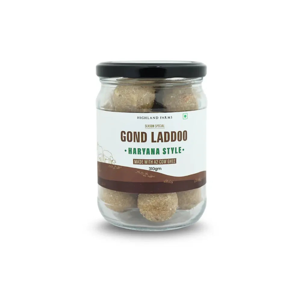 Highland Farms gond laddoo Haryana style made with A2 cow ghee traditional Indian sweet