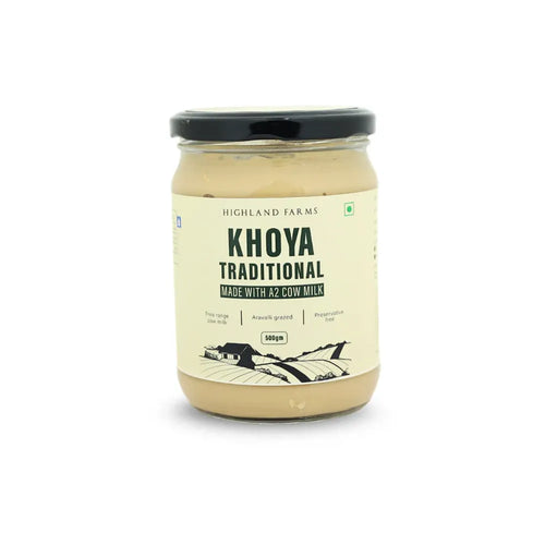 Highland Farms A2 khoya 500g fresh mawa made from desi cow milk perfect for sweets in Delhi NCR