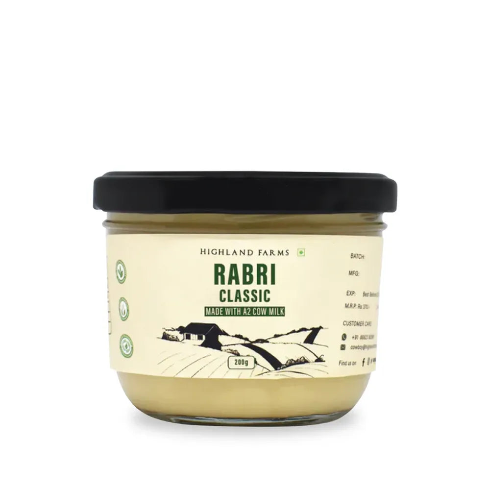 Highland Farms rabri classic made with A2 cow milk traditional Indian sweet thick creamy dessert