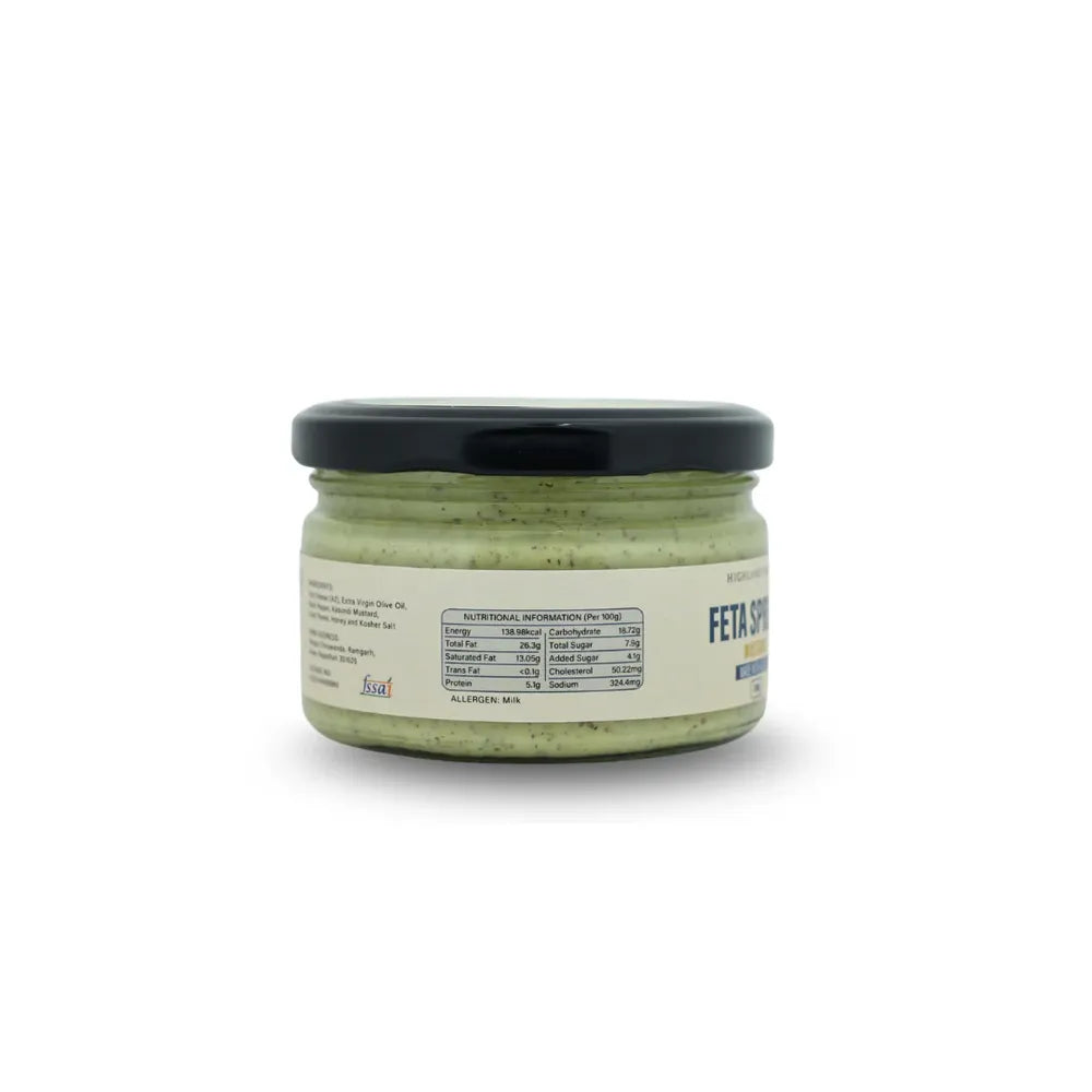 Ingredients Highland Farms feta spread A2 goat milk feta olive oil kasundi mustard thyme honey kosher salt