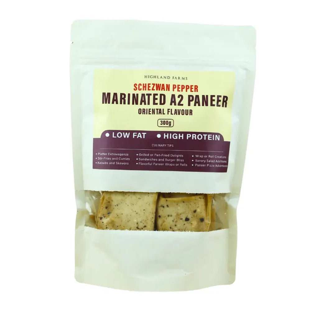Marinated A2 Low Fat Paneer Schezwan Pepper