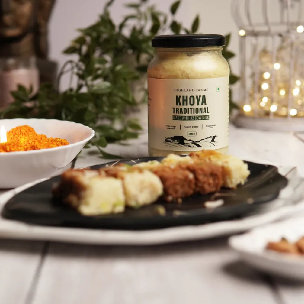 A2 khoya used for making gulab jamun barfi and peda rich creamy texture Highland Farms