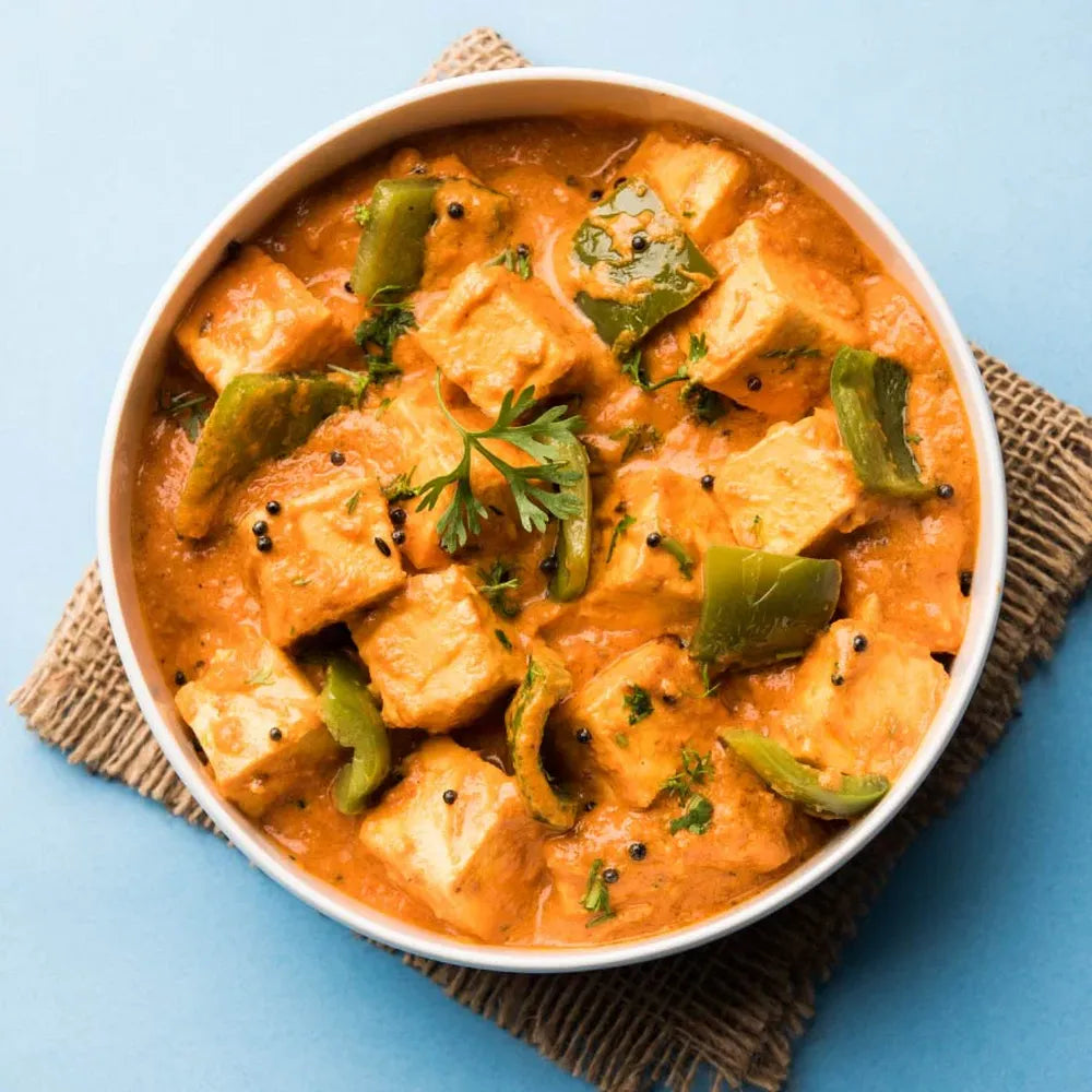 Paneer curry made with A2 milk paneer soft and fresh homemade style dish
